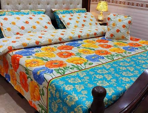 Khaadi and Alkaram 7pc Cotton Comforter Set 
