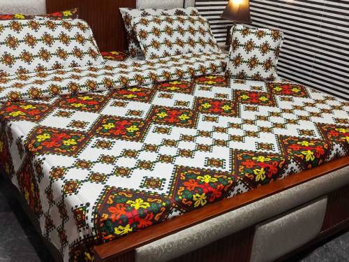 Khaadi and Alkaram 7pc Cotton Comforter Set 