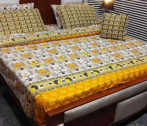 Khaadi and Alkaram 7pc Cotton Comforter Set 