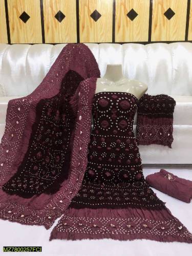  Fabric: Linen•  Shirt: 2.5 Gazz•  Trouser: 2.5 Gazz•  Dupatta: 2.5 