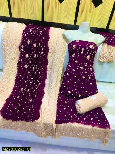  Fabric: Linen•  Shirt: 2.5 Gazz•  Trouser: 2.5 Gazz•  Dupatta: 2.5 
