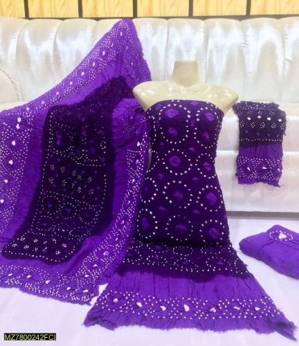  Fabric: Linen•  Shirt: 2.5 Gazz•  Trouser: 2.5 Gazz•  Dupatta: 2.5 
