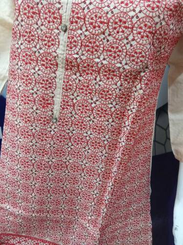 Chicken Sequence cotton kurti for ladies 