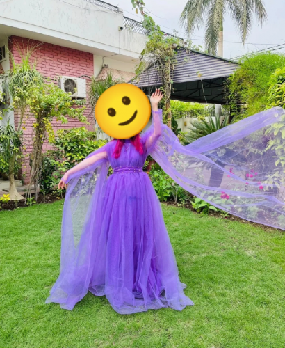Lilac net maxi 