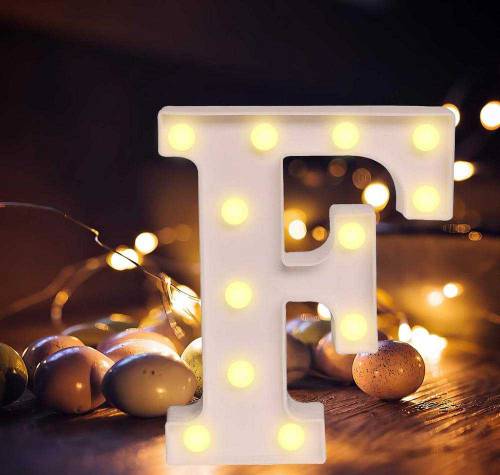 LED Battery Operated Alphabet