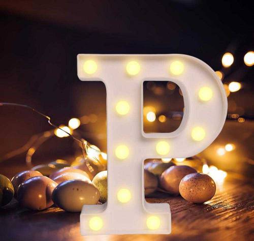 LED Battery Operated Alphabet