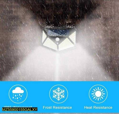 Solar Motion Sensor Outdoor Wall Light, Pack of 4