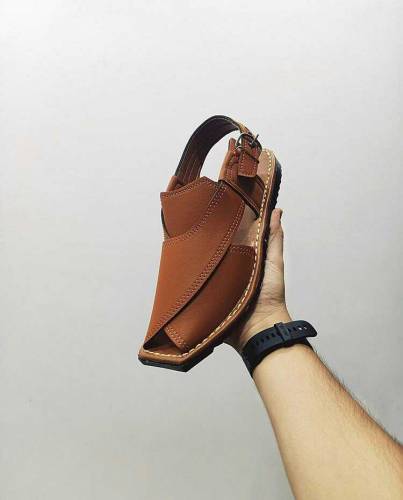 Jafspot _ Men's Handmade New Peshwari Chappal,JF017,Brown