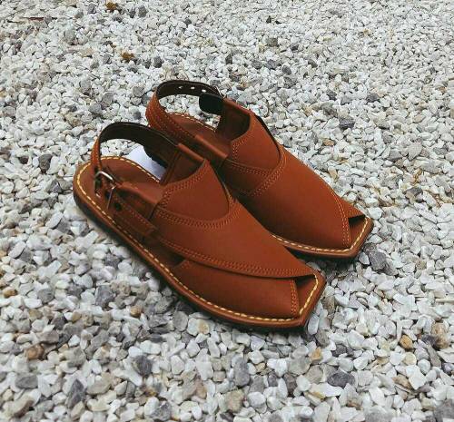 Jafspot _ Men's Handmade New Peshwari Chappal,JF017,Brown