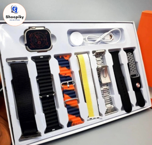 T9PRO Ultra Smart Watch With 7 Strap 