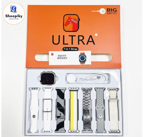 T9PRO Ultra Smart Watch With 7 Strap 