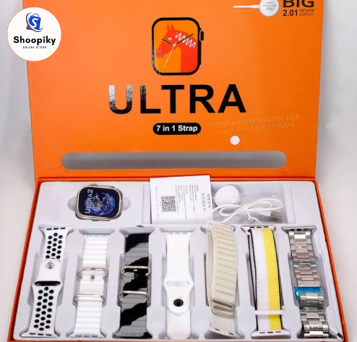 T9PRO Ultra Smart Watch With 7 Strap 