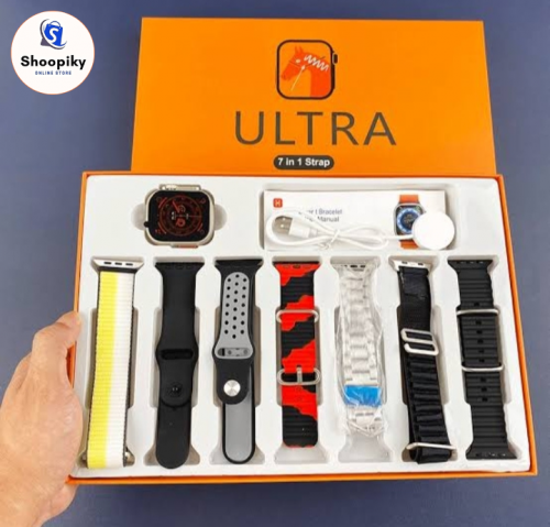 T9PRO Ultra Smart Watch With 7 Strap 