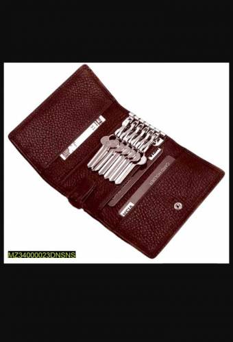 *Product Name*: Men's Leather Plain Bi-Fold Wallet With Keyholder*Prod