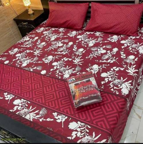 3 Pcs Printed Double Badsheets