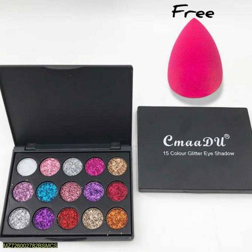 shimmer eyeshadow with beauty blender 
