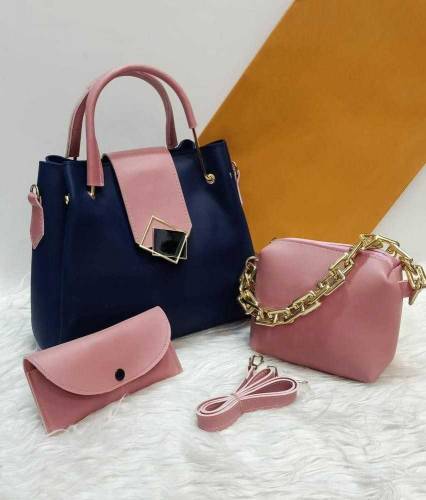 woman PU Leather plain Top Handle  shoulder Bag 🎉🌺✨     
