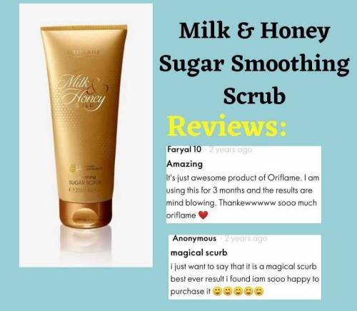 ORIFLAME MILK AND HONEY SMOOTHING SUGAR SCRUB