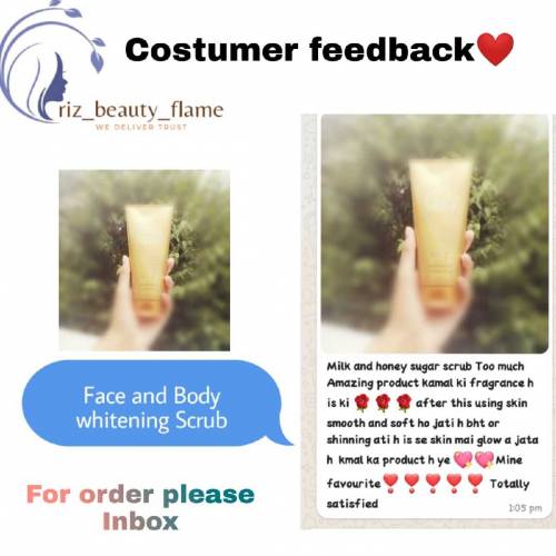 ORIFLAME MILK AND HONEY SMOOTHING SUGAR SCRUB