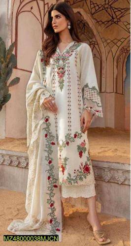 branded  unstitched lawn 3pc