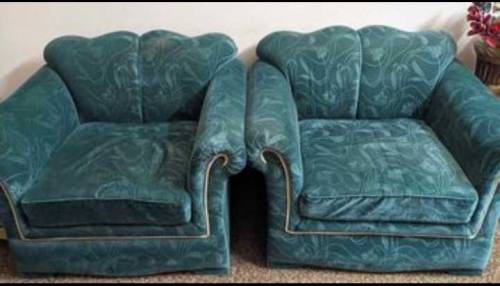 Green 5 Seater Sofa Set 