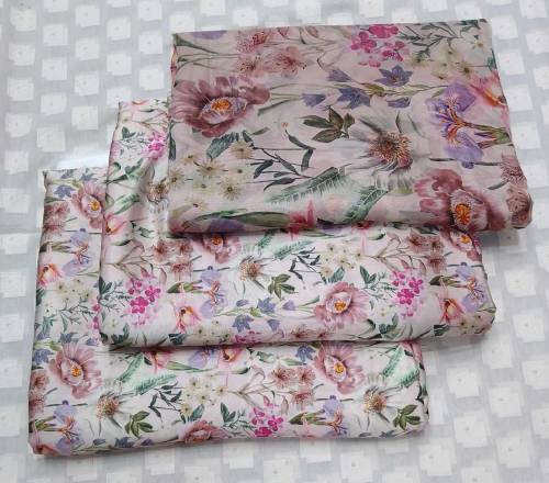 3 pcs suit available shirt and trouserSwiss Lawn and dupatta tissue