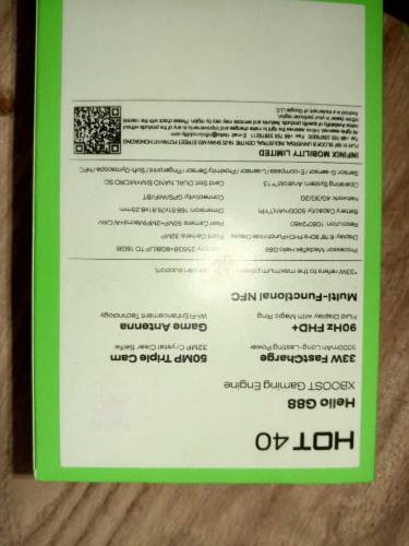 infinix hot 40 8/256gb