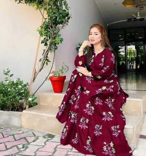 2 Pcs Women's Stitched Linen Printed Suit 