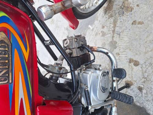 United 100cc Red Motor Bike