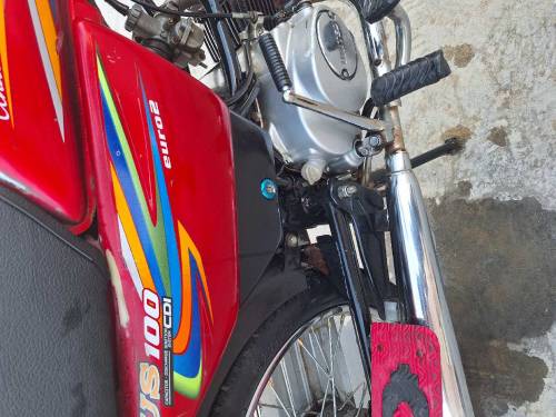 United 100cc Red Motor Bike