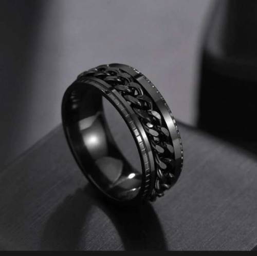 Chain Ring Color Never Ever fade GOLD SILVER BLACK