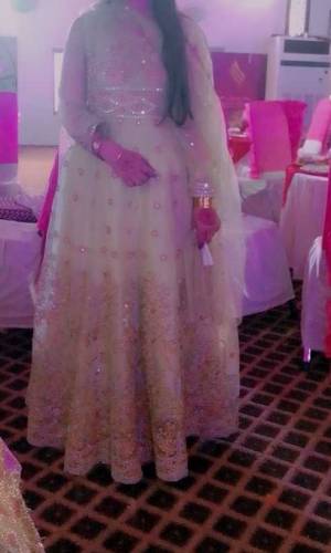 Heavy embroidered net maxi 