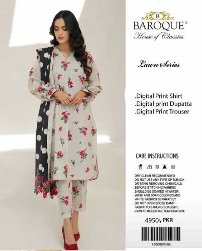 3ps Digital print shirt Digital print Duppta Digital print trouser 