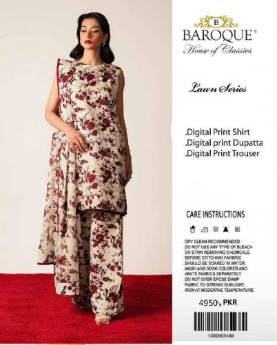 3ps Digital print shirt Digital print Duppta Digital print trouser 