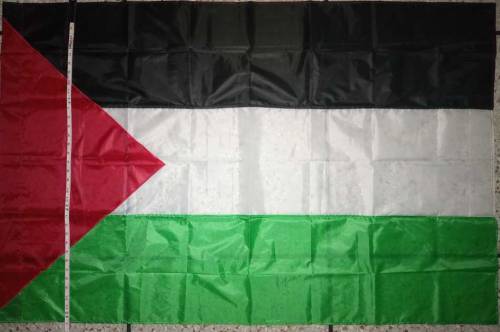 Palestine flag. length is 57 inch and width is 37 inch