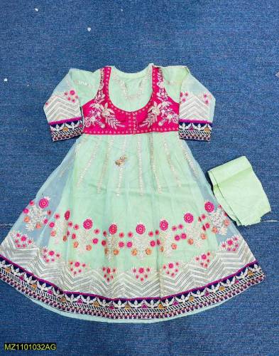 Women's Stitched fancy Organza Maxi 