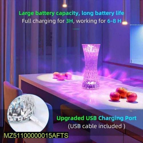  16 Colors LED Crystal Table Lamp