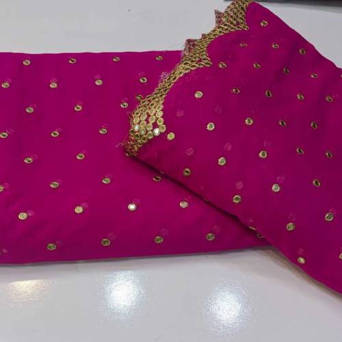  3pc 9mm cutwork shafon embroidery2.5 shirt2.5 Dupta borderPlan
