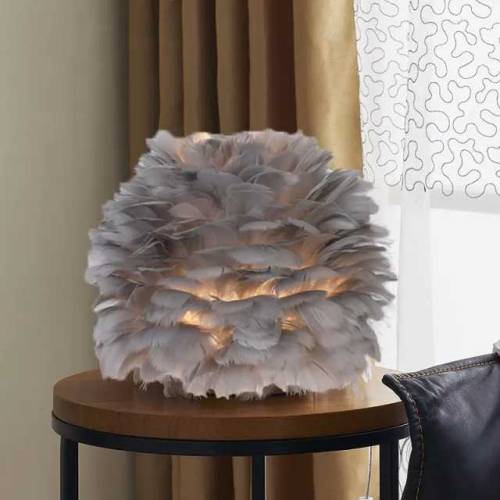 Feather Table Lamp Bedroom Bedside Light Luxury Ins Creative Warm And 