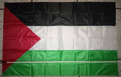 Palestine flag. length is 57 inch and width is 37 inch