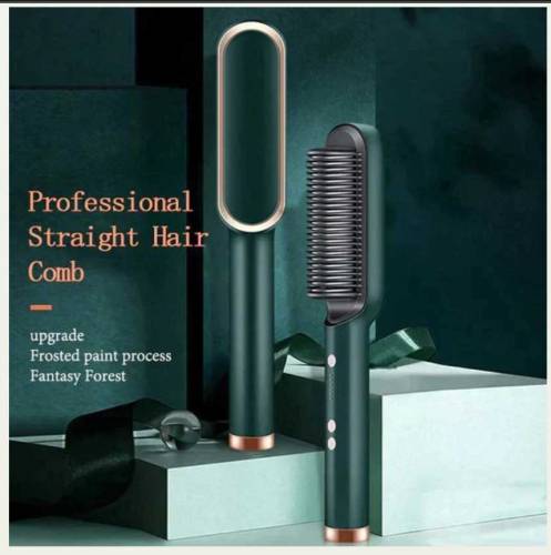 Hair straightener brush comb 