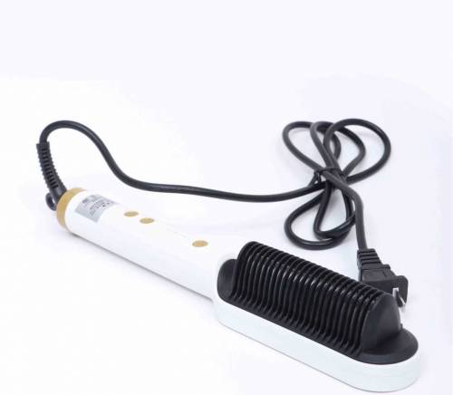 Hair straightener brush comb 