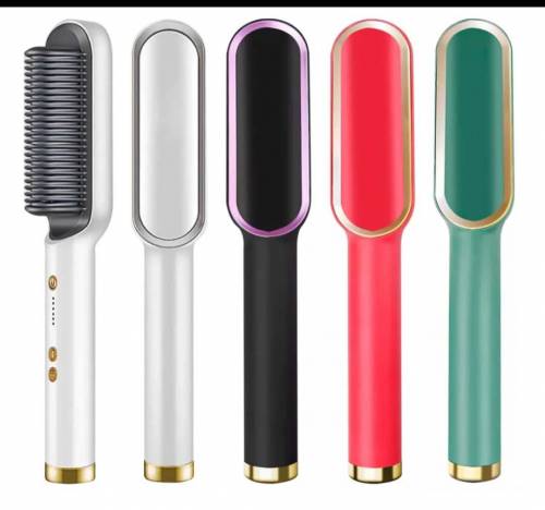 Hair straightener brush comb 