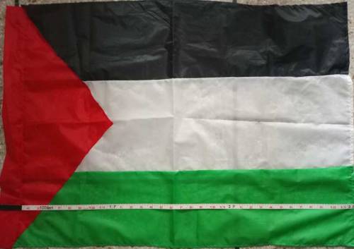 Palestine flag 2/3 size.length is 36 inch and width is 27 inch