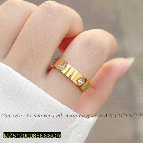 Golden Cartier Ring Stylish Ring For Girls