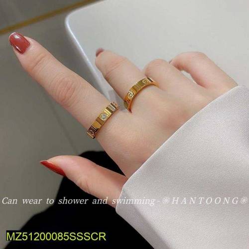 Golden Cartier Ring Stylish Ring For Girls