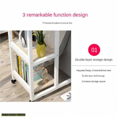 Wooden Laptop Side Table for Sofa and Bed