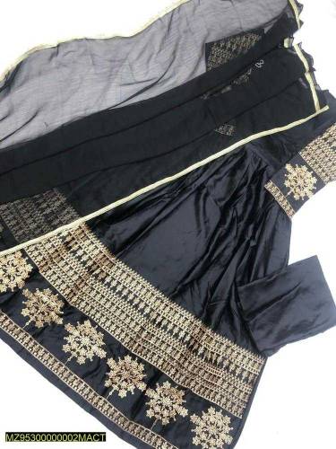 3 pcs woman's stiched shamoze skil Embroidered maix