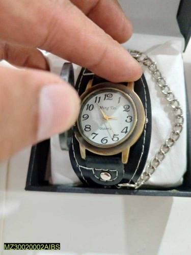 Motorcycle Leather Band Style Watch For Boys