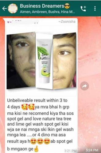 LOVE NATURE PURIFYING GEL WASH FOR ACNE 